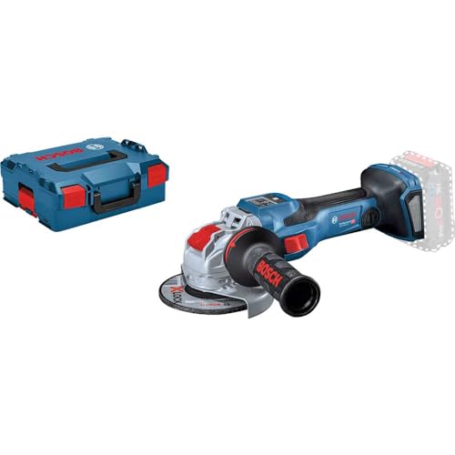 Bosch Professional 18V System BITURBO Akku-Winkelschleifer GWX 18V-15 SC mit X-LOCK (Leistung 1500 Watt, inkl. Schutzhaube, Zusatzhandgriff, L-BOXX-Einlage, L-BOXX, ohne Akku/ Ladegerät) von Bosch Professional