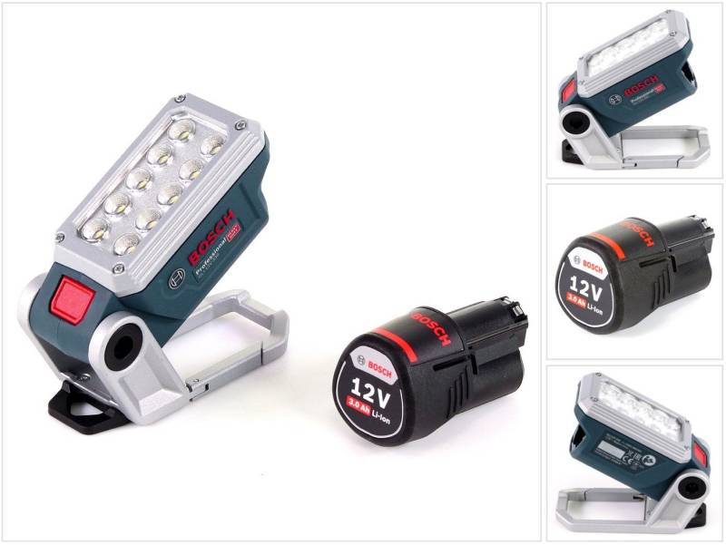 Bosch Professional Baustrahler Akku Lampe GLI 12V-330 DeciLED + 1 x 3,0 Ah Akku - ohne Ladegerät Bosch Professional Baustrahler Akku Lampe GLI 12V-330 DeciLED + 1 x 3,0 Ah Akku - ohne Ladegerät von Bosch Professional