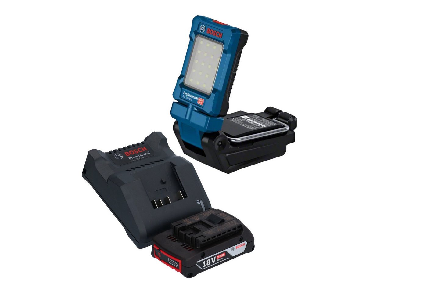 Bosch Professional Baustrahler GLI 18V-800 Professional 18 V 800 lm + 1x Akku 2,0 Ah + Ladegerät Bosch Professional Baustrahler GLI 18V-800 Professional 18 V 800 lm + 1x Akku 2,0 Ah + Ladegerät von Bosch Professional