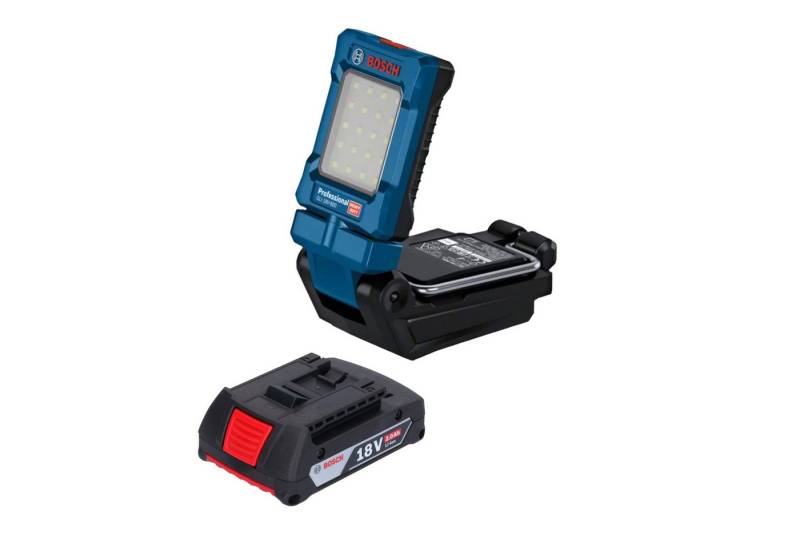 Bosch Professional Baustrahler GLI 18V-800 Professional 18 V 800 lm + 1x Akku 2,0 Ah - ohne Ladegerät von Bosch Professional