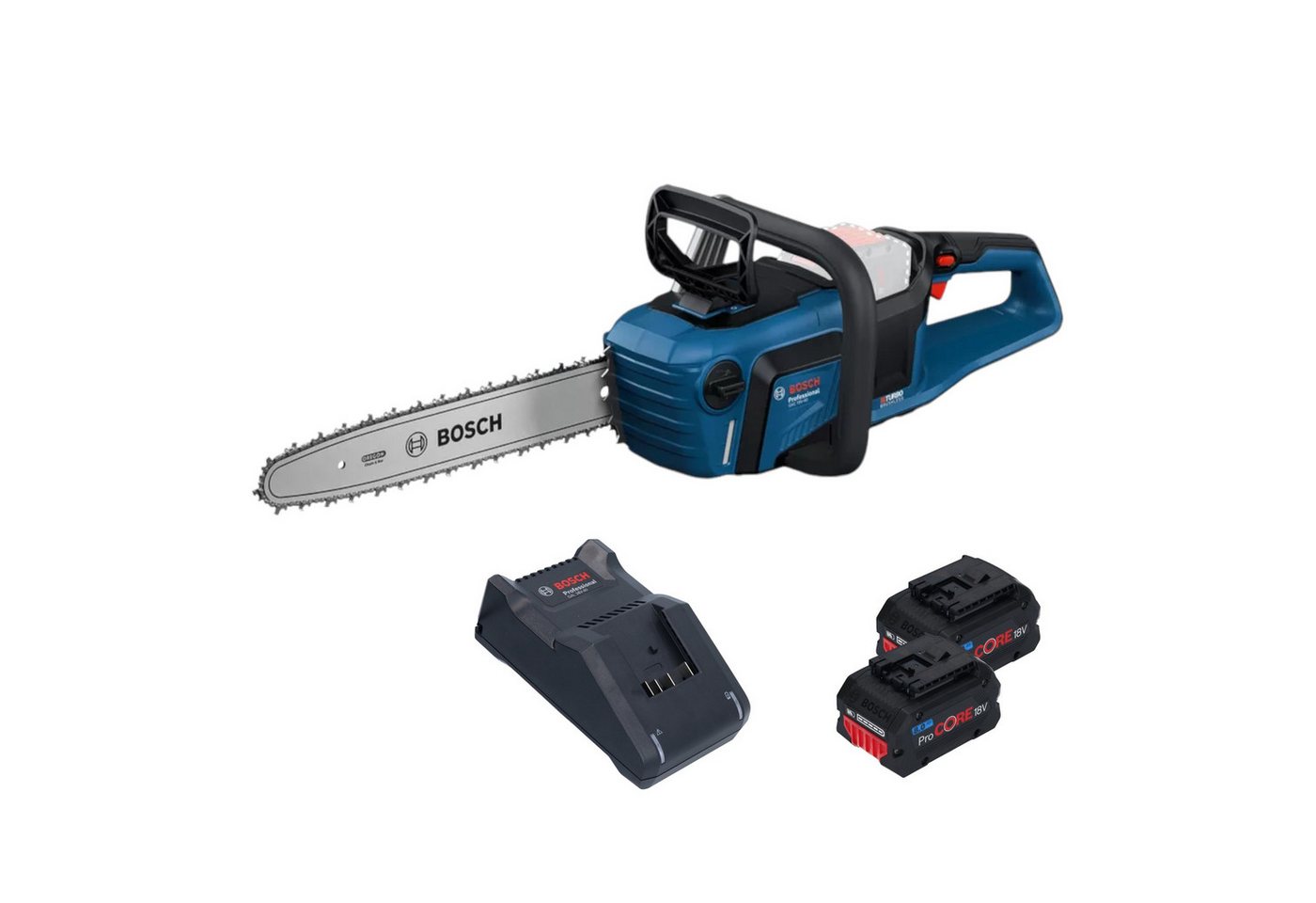 Bosch Professional Benzin-Kettensäge GKE18V-40 Professional 18 V 40 cm + 2x ProCORE Akku 8,0 Ah + Ladegerät Bosch Professional Benzin-Kettensäge GKE18V-40 Professional 18 V 40 cm + 2x ProCORE Akku 8,0 Ah + Ladegerät von Bosch Professional