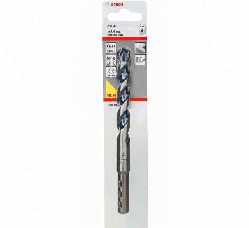 Bosch Professional Betonbohrer 1x CYL-5 Betonbohrer für Beton, Ø 14 x 150 mm, Robust Line von Bosch Professional