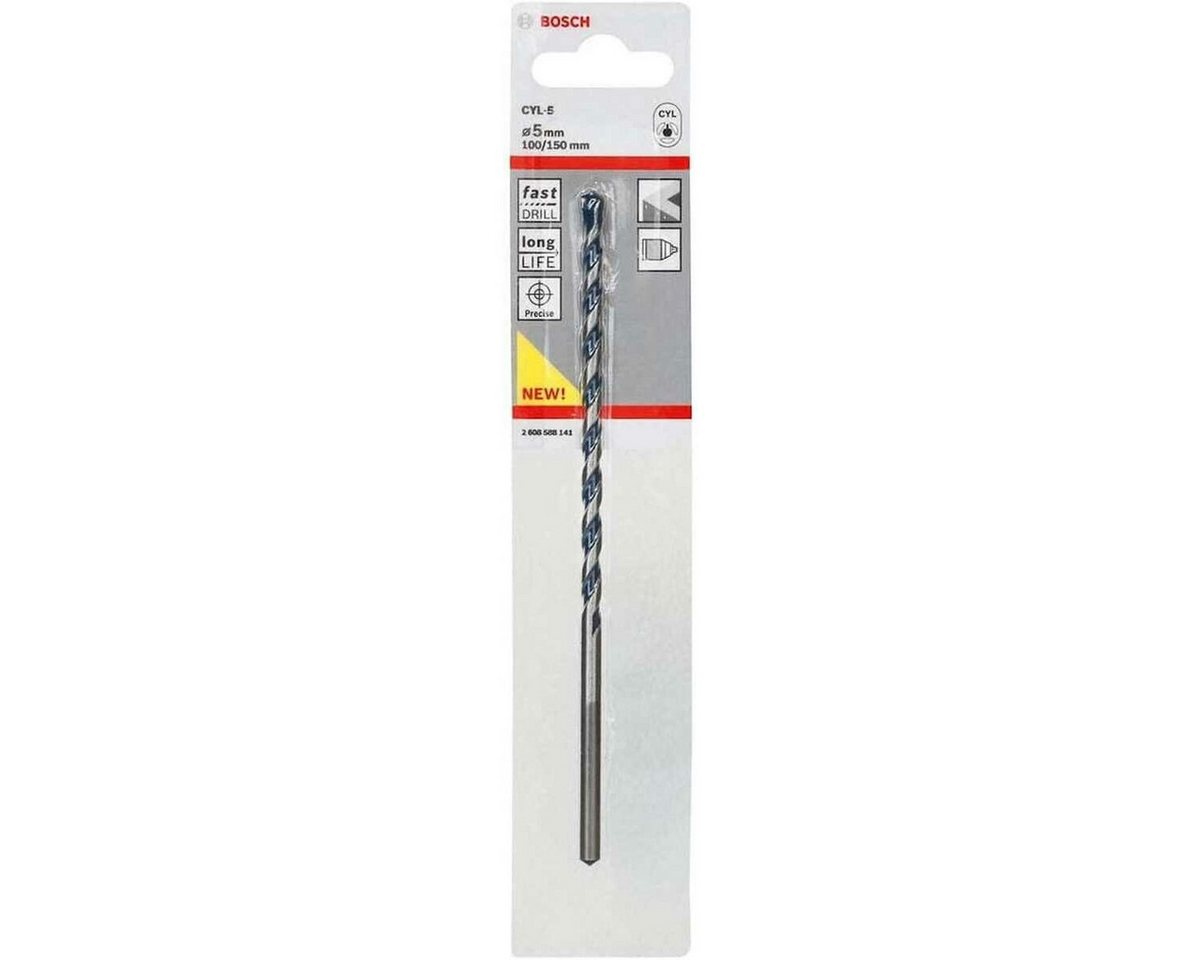 Bosch Professional Betonbohrer Professional 1x CYL-5 Betonbohrer (für Beton, Ø 5 x 150 mm Robust Line Bosch Professional Betonbohrer Professional 1x CYL-5 Betonbohrer (für Beton, Ø 5 x 150 mm Robust Line von Bosch Professional