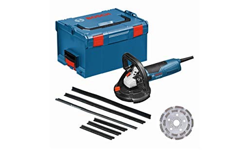 Bosch Professional Betonschleifer GBR 15 CAG (Leistung 1.500 Watt, Leerlaufdrehzahl 9.300 min-1, Diamanttopfscheibe 125 mm, 3x Ersatzbürstenkranz, in L-BOXX 238) von Bosch Professional