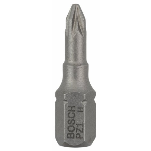 Bosch Professional Bit Extra-Hart für Pozidriv-Kreuzschlitzschrauben (PZ1, Länge: 25 mm, 25 Stück) von Bosch Accessories