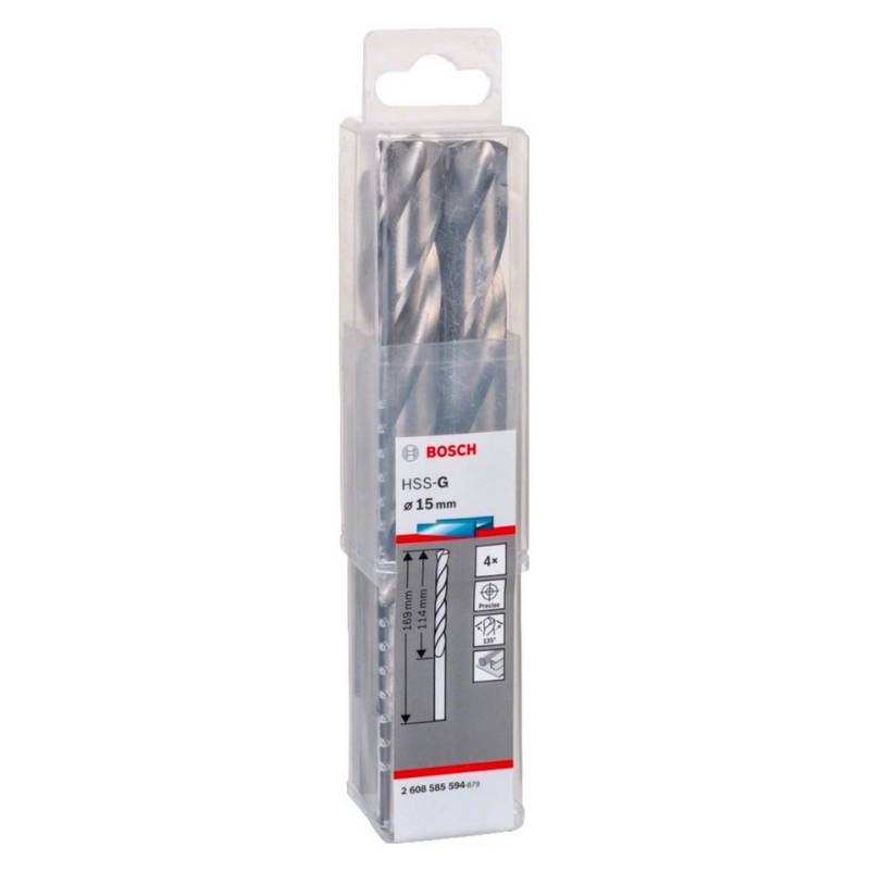 Bosch Professional Bohrer- und Bit-Set Spiralbohrer HSS-Co 8,0 x 75 x 117 mm 5 Stk. (2608585894) Kobalt Le von Bosch Professional
