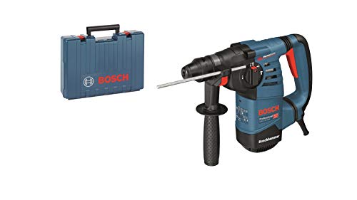 Bosch Professional Bohrhammer GBH 3-28 DRE (SDS Plus, inkl. Zusatzhandgriff, Tiefenanschlag 210 mm, Fetttube, Maschinentuch, im Handwerkerkoffer) von Bosch Professional