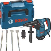 Bosch Professional - Bosch gbh 3-28 dfr Professional Bohrhammer 800 w 3,1 j SDS-Plus + 4 tlg. Meißel Set + L-Boxx von Bosch Professional