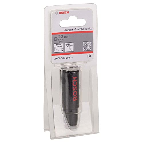 Bosch Professional 1x Diamant-Lochsäge Diamond for Hard Ceramics (für Fliesen, Stein, Ø 22 mm, Zubehör für Schlagbohrer) von Bosch