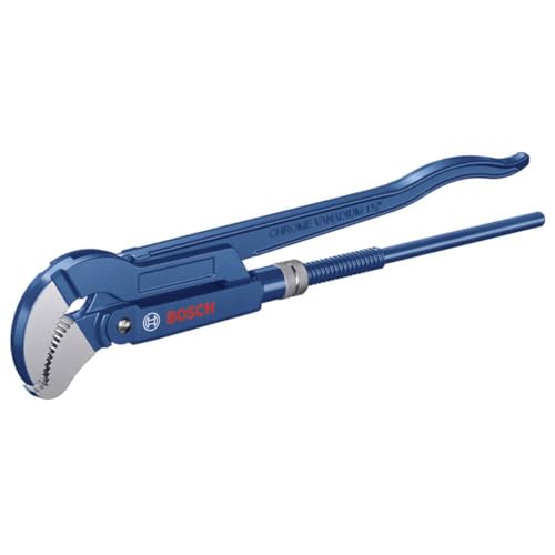Bosch Professional Eckrohrzange (45° Backenposition, Chrom-Vanadium-Stahl, für Rohre bis maximal 60 mm oder 2 3/8" geeignet). von Bosch Professional