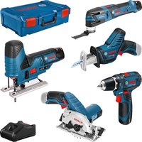 Bosch Professional Elektrowerkzeug-Set Kombi-Set, 11-tlg., Professional 12V Akku-System von Bosch Professional
