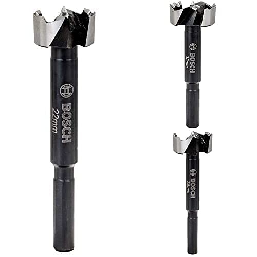 Bosch Professional Forstnerbohrer (Holz, Ø 22-32mm, Länge 90mm, 3 stück) von Bosch Professional