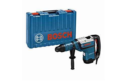 Bosch Professional Bohrhammer GBH 8-45 D (1500 Watt, 12.5 Joul, SDS max, bis zu 45 mm Bohrungen, langlebig, inkl. Zusatzgriff, Überlastkupplung, Wiederanlaufschutz, Hammer Bohr, im Handwerkerkoffer) von Bosch Professional