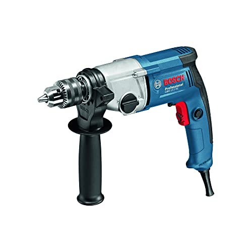 Bosch Professional Bohrmaschine GBM 13-2 RE (inkl. Zahnkranzbohrfutter 1,5-13mm, Zusatzhandgriff, Tiefenanschlag 210 mm, Karton) von Bosch Professional