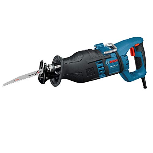 Bosch Professional Säbelsäge GSA 1300 PCE (Leistung 1.300 Watt, max. Schnitttiefe: 230 mm, mit SDS und Constant Electronic, 2 Sägeblätter (Holz/Metall), im Koffer) von Bosch Professional