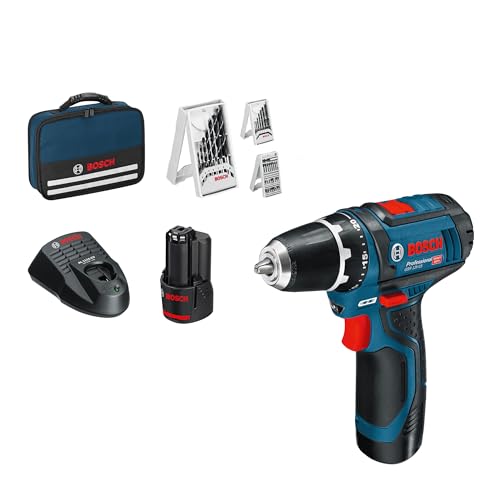 Bosch Professional 12V System Akku Bohrschrauber GSR 12V-15 (inkl. 2x GBA 2.0Ah, Ladegerät, 39tlg.-Zubehör-Set, Werkzeugtasche) - Amazon Exclusive Bosch Professional 12V System Akku Bohrschrauber GSR 12V-15 (inkl. 2x GBA 2.0Ah, Ladegerät, 39tlg.-Zubehör-Set, Werkzeugtasche) - Amazon Exclusive von Bosch Professional
