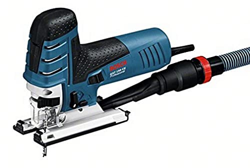 Bosch Professional Stichsäge GST 150 CE (Schnitttiefe Holz max: 150, inkl. Gleitschuh, Abdeckhaube, Saugdüse, 1x Stichsägeblatt T 144 D Spanreißschutz, Einlage, L-BOXX) von Bosch Professional