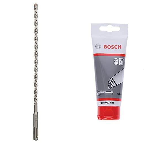 Bosch Professional Hammerbohrer SDS plus-3 (für Beton, 6,5 x 200 x 260 mm, Zubehör Bohrhammer) + Bosch Professional 100 ml Schmierfett Tube (für SDS plus & SDS max Bohrer/Meißel, Zubehör Bohrhammer) von Bosch Professional