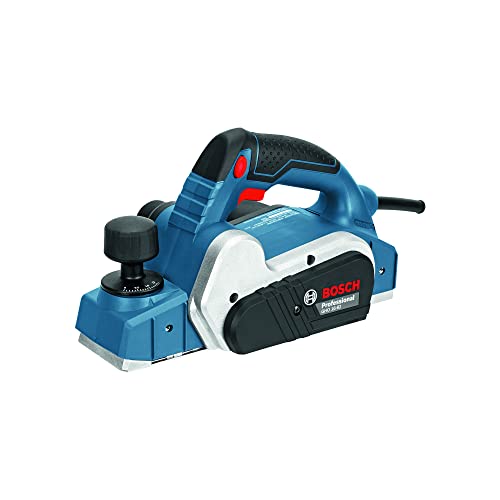 Bosch Professional Handhobel GHO 16-82 (630 Watt, 230 Volt, Inkl. Parallelanschlag, Sechskantstiftschlüssel SW 2,5, Stoffstaubbeutel, Im Karton), Size, 06015A4000 von Bosch Professional