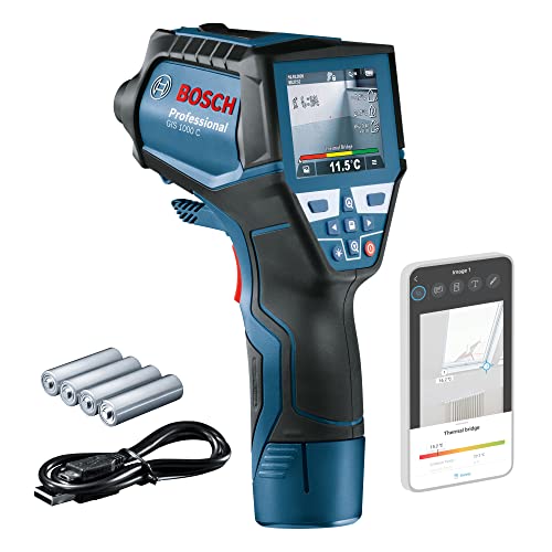 Bosch Professional Infrarot-Thermometer GIS 1000 C (mit App-Funktion, Temperaturbereich: –40 °C bis 1000 °C, 4x AA-Batterie, im Karton) von Bosch Professional