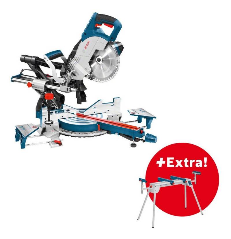 Bosch Professional Kapp- und Gehrungssäge GCM 8 SJL, Paneelsäge mit Arbeitstisch GTA 2600 - im Karton von Bosch Professional