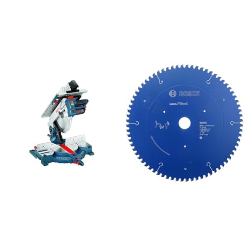 Bosch Professional Kombinationssäge GTM 12 JL (Sägeblatt-Ø: 305 mm, inkl. 1x Kreissägeblatt, Schiebestock, im Karton) + 2608642531 Kreissägeblatt Expert for Wood 305 x 30 x 2.4 mm, 72 von Bosch Professional