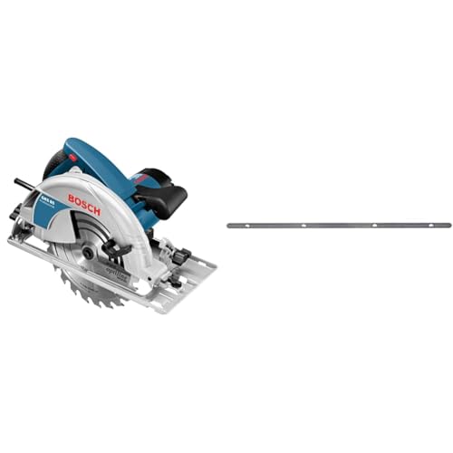 Bosch Professional Kreissäge GKS 85 (inkl. 1x Kreissägeblatt für Holz, Absaugadapter, Sechskantstiftschlüssel SW 5, Parallelanschlag) + Verbindungsstück Verbindungsstück für 2 Führungsschienen von Bosch Professional