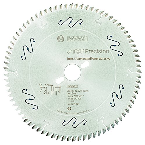 Bosch Professional Kreissägeblatt (für Laminat, AußenØ: 250 mm, Bohrung: 30 mm, Zubehör für Format- und Tischkreissägen) von Bosch Accessories