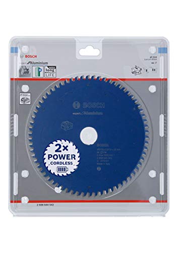 Bosch Professional 1x Kreissägeblatt Expert for Aluminium (Aluminium, Sägeblatt Ø 210 x 30 x 2 mm, 66 Zähne, Zubehör Akku Kreissäge) von Bosch
