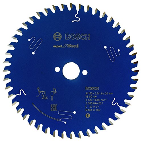 Bosch Professional 1x Kreissägeblatt Expert for Wood (Holz, Sägeblatt Ø 160 x 20 x 1,8 mm, 48 Zähne, Zubehör Kreissäge) von Bosch Accessories