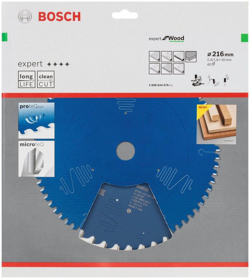 Bosch Professional Kreissägeblatt Kreissägeblatt Expert for Wood, 216 x 30 x 2,4 mm, 40 von Bosch Professional