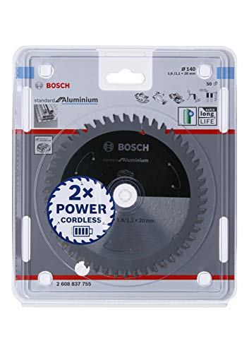 Bosch 1x PRO Aluminium Kreissägeblatt für Akku-Handkreissägen (für Aluminium, Nichteisenmetalle, Ø mm, Professional Zubehör Handkreissäge) von Bosch