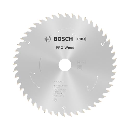 Bosch Accessories 1x Kreissägeblatt Standard for Wood (Holz, Sägeblatt Ø 165 x 20 x 1,5 mm, 48 Zähne, Zubehör Akku Kreissäge) von Bosch Accessories