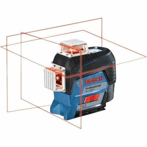 Bosch Professional 12V System Linienlaser GLL 3-80 C (1x Akku 12V, Universalhalterung BM 1, m. App-Funktion, roter Laser, Innenbereich, max. Arbeitsbereich: 30 m, Tasche, in L-BOXX) von Bosch Professional