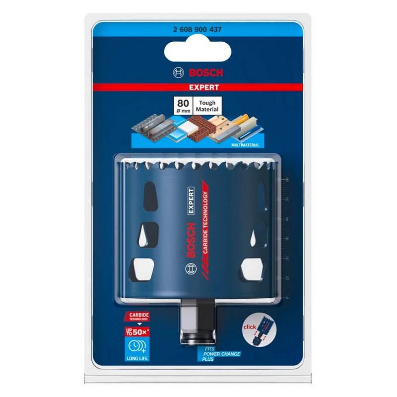 Bosch Professional Lochsäge EXPERT Tough Material Lochsäge 80 x 60 mm (2608900437) Carbide Tech von Bosch Professional