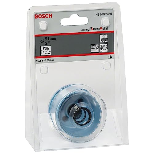 Bosch Professional 1x Lochsäge Special for Sheet Metal (für Edelstahlbleche, Stahlbleche, Ø 51 mm, Zubehör Bohrmaschine) von Bosch Professional