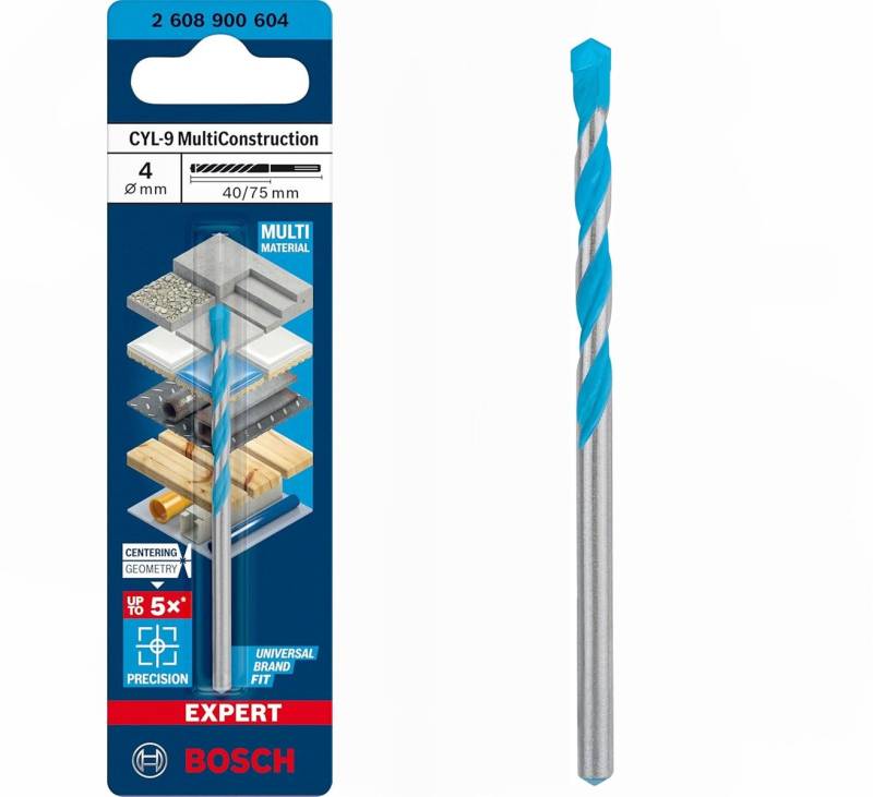 Bosch Professional Mehrzweckbohrer Bosch CYL-9 Mehrzweckbohrer Ø 4 mm EXPERT MultiContruction von Bosch Professional