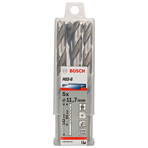 Bosch Professional Metallbohrer HSS-G geschliffen (5 Stück, Ø 11,7 mm) von Bosch Accessories