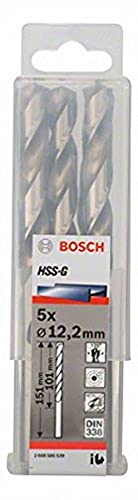 Bosch Professional Metallbohrer HSS-G geschliffen (5 Stück, Ø 12,2 mm) von Bosch Accessories