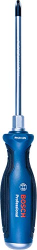 Bosch Professional Bosch Professional Kreuzschraubendreher PH2 (Phillips), Schaftlänge 125mm, durchgehende Stahlklinge und Stahlkappe Schlitz-Schraubendreher PH2 x 125mm Blau von Bosch Professional