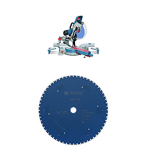 Bosch Professional Paneelsäge GCM 12 SDE (Schnittkapazität 0°: 85 x 370 mm, im Karton) + Kreissägeblatt (für Stahl, AußenØ: 305mm, Bohrung: 25,4mm, Zubehör) von Bosch Professional