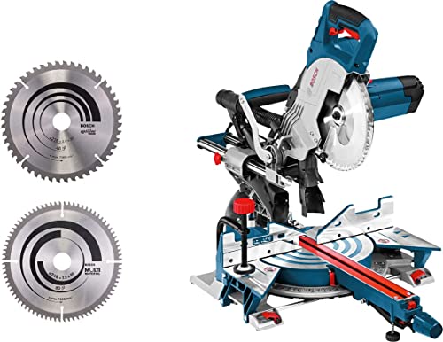Bosch Professional Kapp- und Gehrungssäge GCM 8 SJL (Sägeblatt-Ø: 216mm, inkl. 1x Sägeblatt Standard 1x Sägeblatt Optiline Wood) - Amazon Exclusive von Bosch Professional