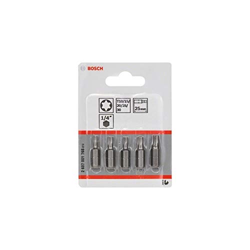 Bosch Accessories Bosch Professional Pro 5tlg. Schrauberbit-Set Extra Hart für Innen-Torx-Schrauben von Bosch Accessories