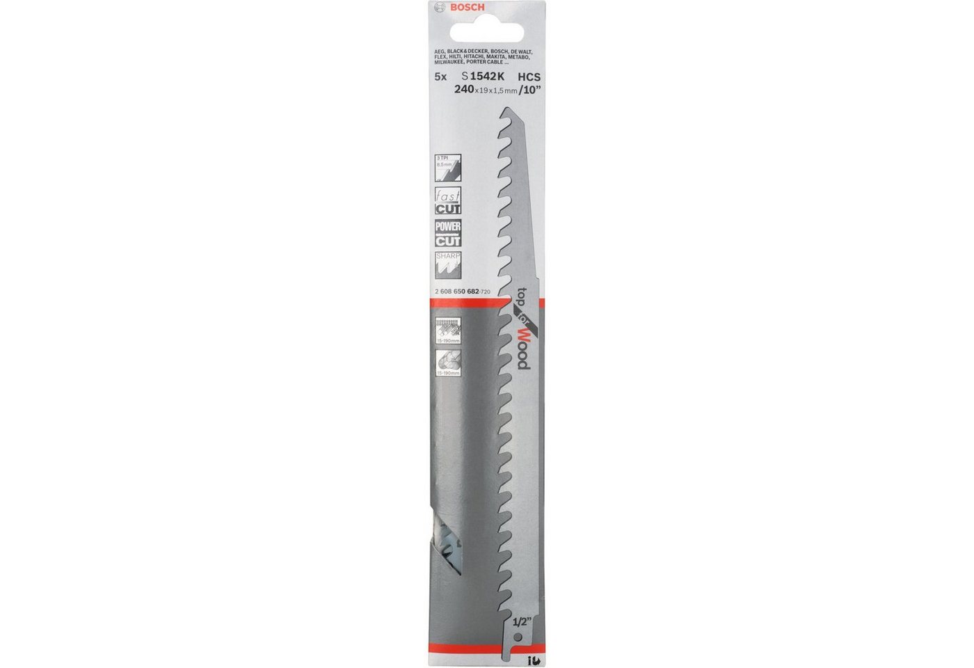 Bosch Professional Sägeblatt Bosch Professional Säbelsägeblatt S 1542 K Top for von Bosch Professional