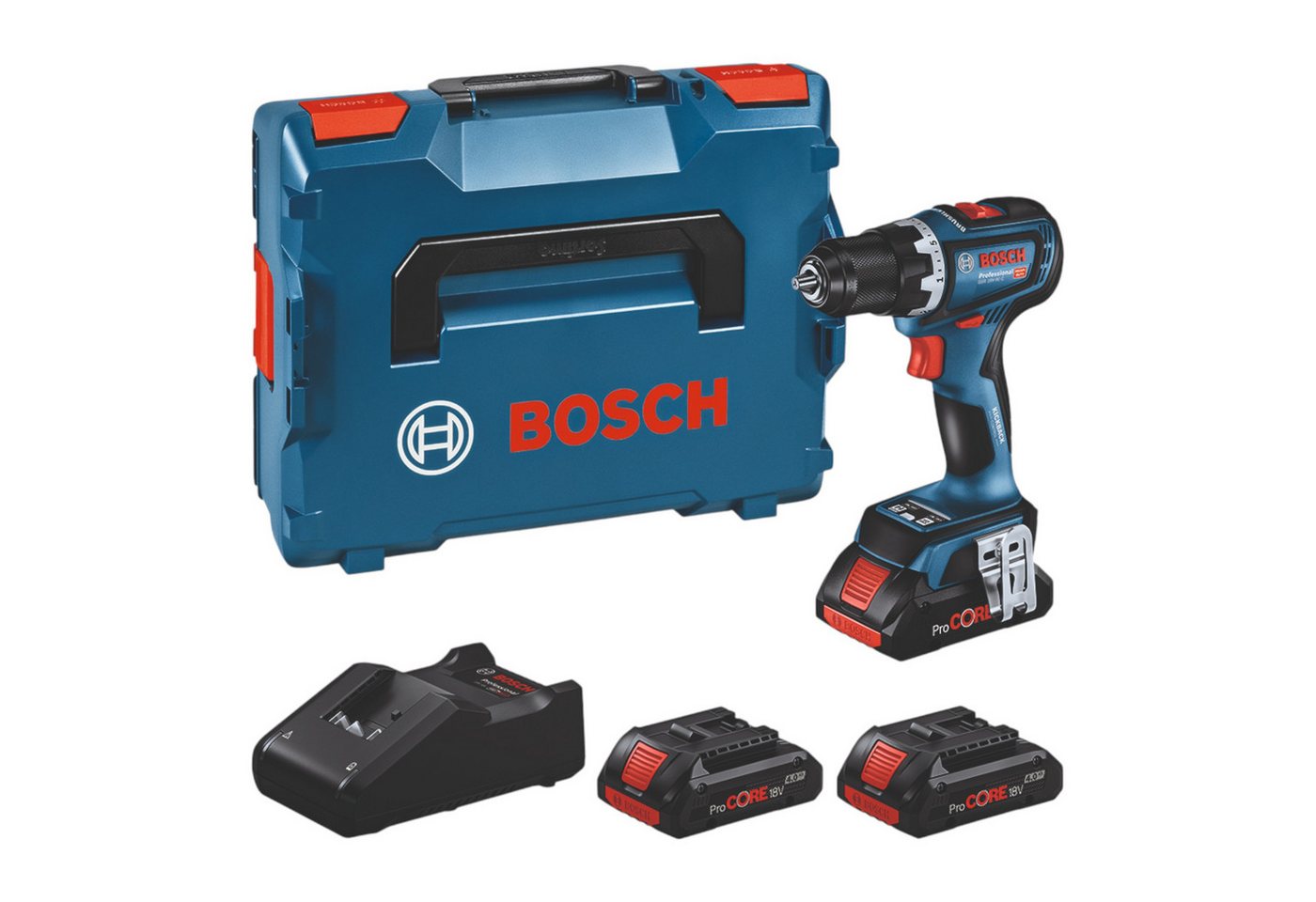Bosch Professional Säulenbohrmaschine GSR 18V-90 C Professional 18 V 64 Nm + 3x Akku 4 Ah + Lader 0615A5002R Bosch Professional Säulenbohrmaschine GSR 18V-90 C Professional 18 V 64 Nm + 3x Akku 4 Ah + Lader 0615A5002R von Bosch Professional