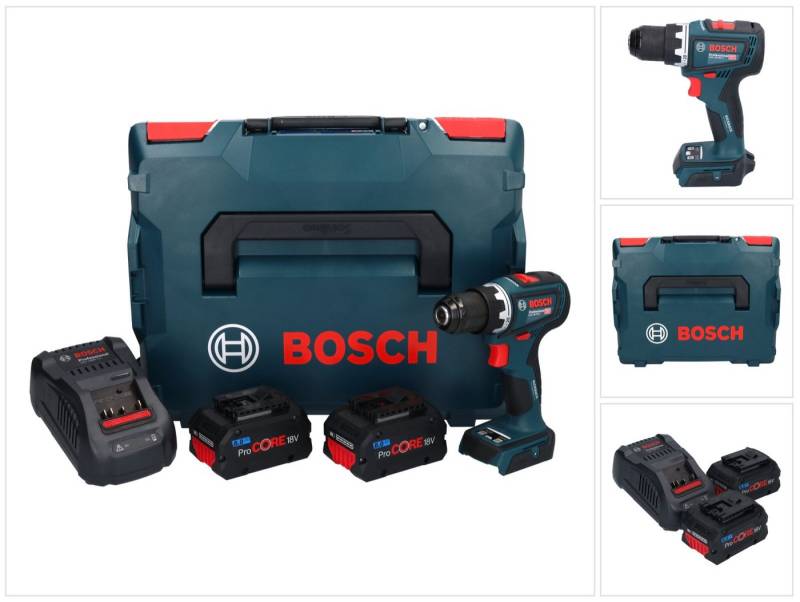 Bosch Professional Akku-Schrauber GSR 18V-90 C Professional Akku Bohrschrauber 18 V 64 Nm Brushless + 2 von Bosch Professional