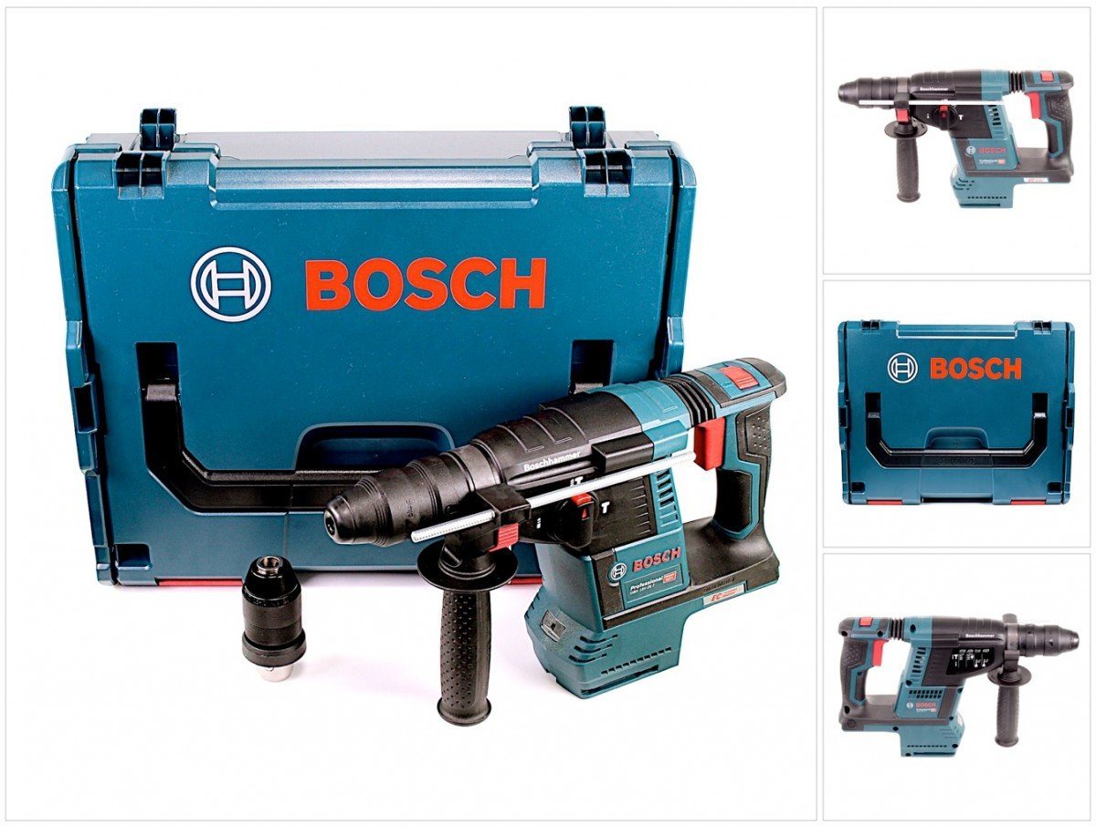 Bosch Professional Schlagbohrmaschine GBH 18V-26 F Akku Bohrhammer 18V 2,6J brushless SDS plus Solo + L-Box Bosch Professional Schlagbohrmaschine GBH 18V-26 F Akku Bohrhammer 18V 2,6J brushless SDS plus Solo + L-Box von Bosch Professional