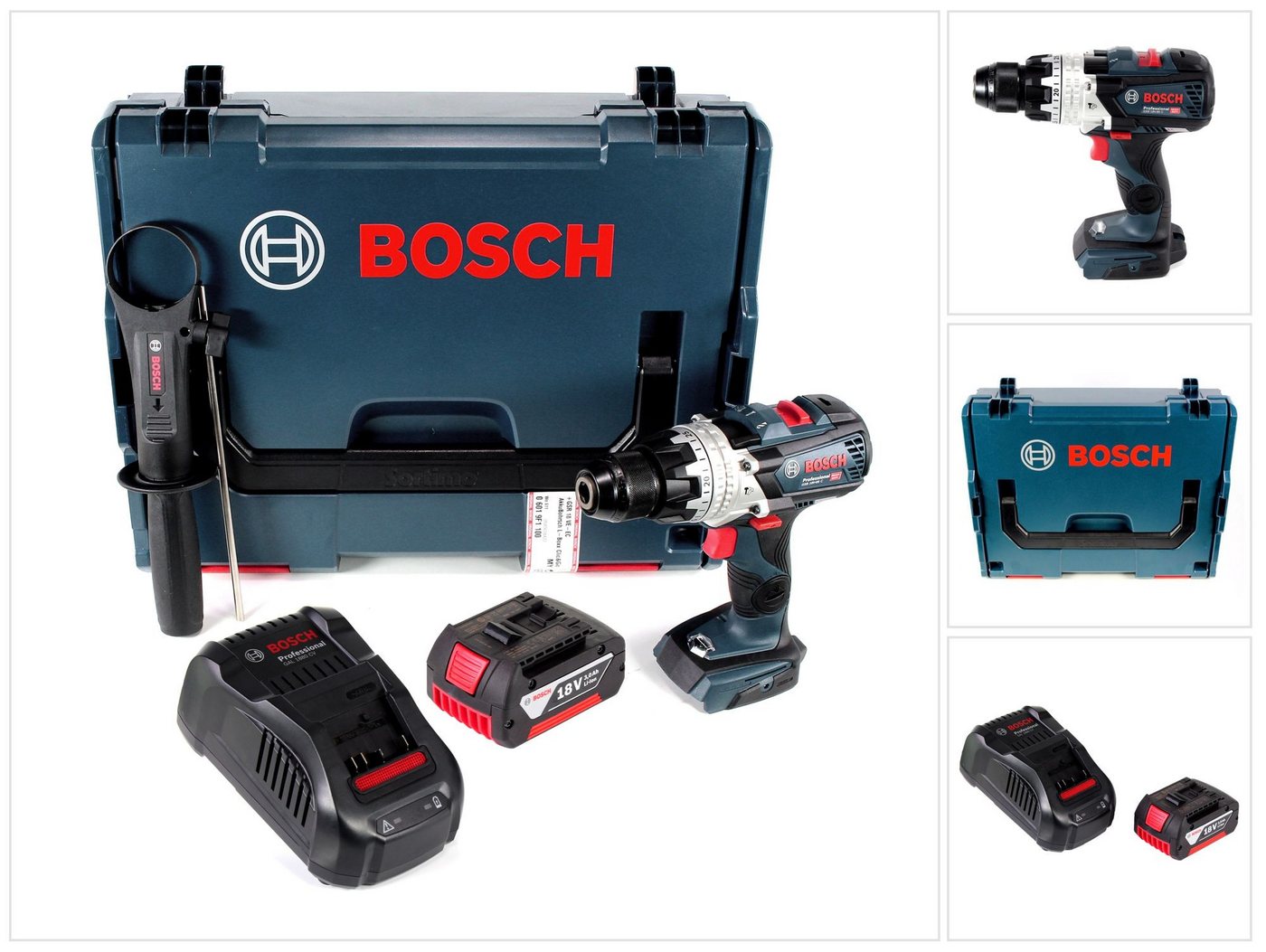 Bosch Professional Schlagbohrmaschine GSB 18V-85 C Akku Schlagbohrschrauber 18V 85Nm 1/2" Brushless + 1x Ak Bosch Professional Schlagbohrmaschine GSB 18V-85 C Akku Schlagbohrschrauber 18V 85Nm 1/2" Brushless + 1x Ak von Bosch Professional