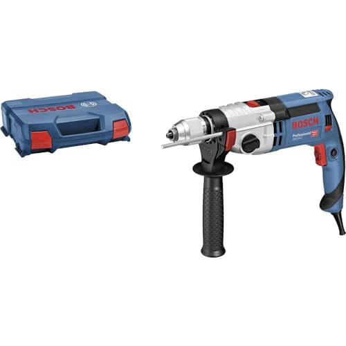Bosch Professional Schlagbohrmaschine GSB 24-2 (Leistung 1100 Watt, Max. Drehmoment: 40/14,5 Nm, inkl. Schnellspannbohrfutter, Zusatzhandgriff, Tiefenanschlag, L-Case) von Bosch Professional