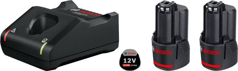 Bosch Professional Starter-Set GAL 12 V-40 + 2 x GBA 12 V 3.0Ah im Karton von Bosch Professional